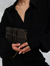 Load image into Gallery viewer, vintage snake clutch bag