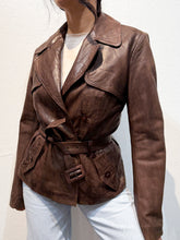 Load image into Gallery viewer, REDSKINS leather trench