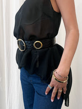 Load image into Gallery viewer, "Croco" leather belt