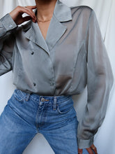 Load image into Gallery viewer, Sheer grey shirt