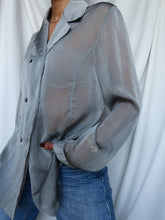 Load image into Gallery viewer, Sheer grey shirt