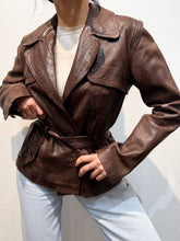 Load image into Gallery viewer, REDSKINS leather trench