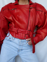 Load image into Gallery viewer, “Red” leather jacket