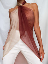 Load image into Gallery viewer, "Desert" silk scarf