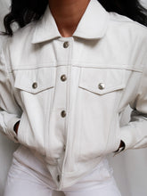 Load image into Gallery viewer, "Blanca" leather jacket