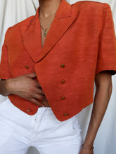 Load image into Gallery viewer, "Tangerine" linen vest
