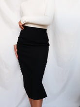 Load image into Gallery viewer, "Ava" black skirt