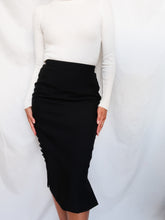 Load image into Gallery viewer, "Ava" black skirt