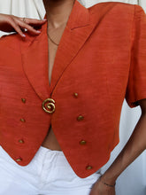Load image into Gallery viewer, "Tangerine" linen vest