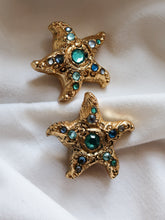 Load image into Gallery viewer, "Star" vintage clip on earrings