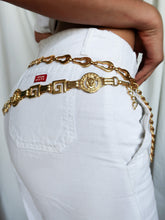 Load image into Gallery viewer, "Pear" golden metal belt