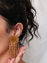 Load image into Gallery viewer, "firework" pearls clip on earrings