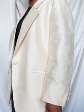Load image into Gallery viewer, "Swan" pure silk blazer