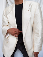 Load image into Gallery viewer, "Swan" pure silk blazer
