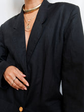 Load image into Gallery viewer, "Nero" black blazer