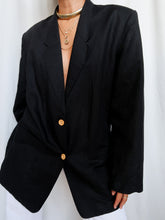Load image into Gallery viewer, "Nero" black blazer