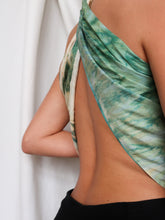 Load image into Gallery viewer, "Nénuphar" silk scarf