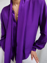 Load image into Gallery viewer, "Purple" silk shirt