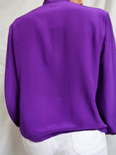 Load image into Gallery viewer, "Purple" silk shirt