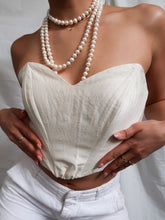 Load image into Gallery viewer, "Lady" silk bustier