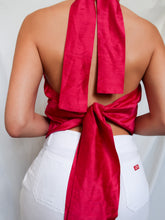 Load image into Gallery viewer, "Olivia" silk knot top