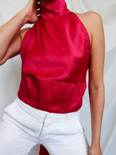 Load image into Gallery viewer, "Olivia" silk knot top