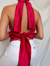 Load image into Gallery viewer, "Olivia" silk knot top