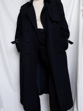 Load image into Gallery viewer, Navy trench coat