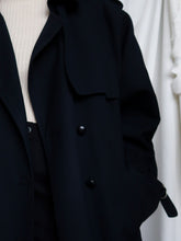 Load image into Gallery viewer, Navy trench coat