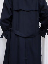 Load image into Gallery viewer, Navy trench coat