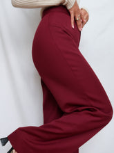Load image into Gallery viewer, "Burgundy" 70' flare pants