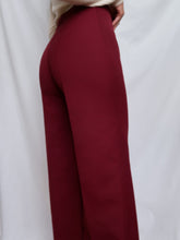 Load image into Gallery viewer, "Burgundy" 70' flare pants