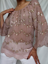 Load image into Gallery viewer, ANTIK BATIK silk & pearls top