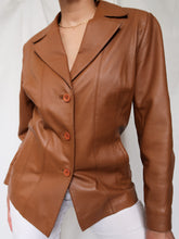 Load image into Gallery viewer, "Caramel" leather jacket