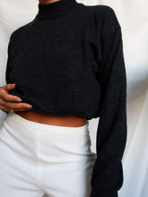 Load image into Gallery viewer, Dark grey knitted jumper