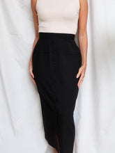 Load image into Gallery viewer, 1,2,3 vintage black skirt