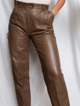 Load image into Gallery viewer, "Moka" leather pants