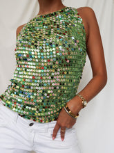 Load image into Gallery viewer, "Nymphea" sequin top