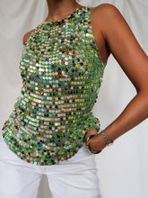 Load image into Gallery viewer, "Nymphea" sequin top