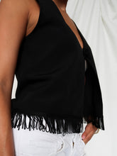 Load image into Gallery viewer, "Eva" black top