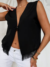 Load image into Gallery viewer, "Eva" black top