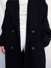 Load image into Gallery viewer, Navy blue vintage coat