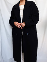 Load image into Gallery viewer, Navy blue vintage coat
