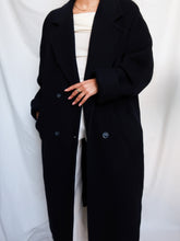 Load image into Gallery viewer, Navy blue vintage coat
