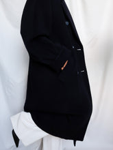 Load image into Gallery viewer, Navy blue vintage coat