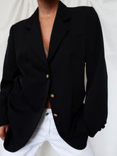 Load image into Gallery viewer, "Black" vintage blazer