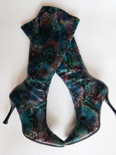 Load image into Gallery viewer, CHARLES JOURDAN snake boots