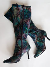 Load image into Gallery viewer, CHARLES JOURDAN snake boots