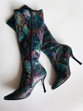 Load image into Gallery viewer, CHARLES JOURDAN snake boots