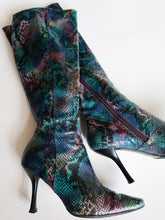 Load image into Gallery viewer, CHARLES JOURDAN snake boots
